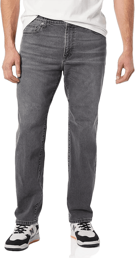 Essentials Mens Straight-Fit Stretch Jean