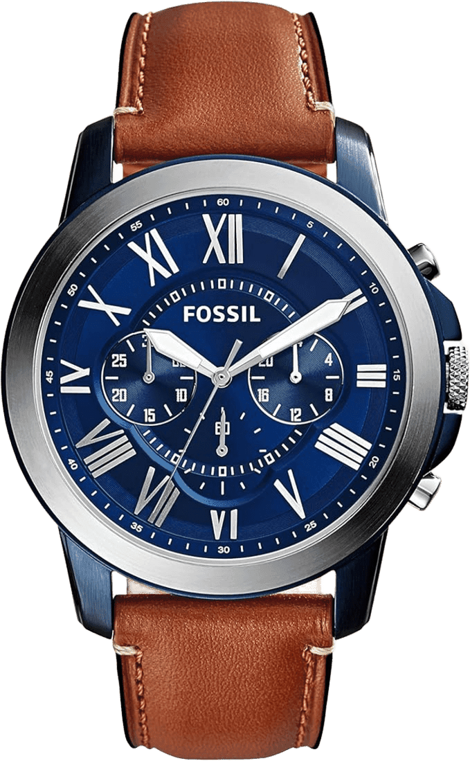Fossil Men's Grant Stainless Steel Quartz Chronograph Watch